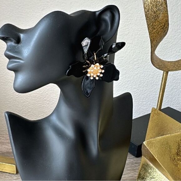 Flower earrings N403 - Picture 2 of 4